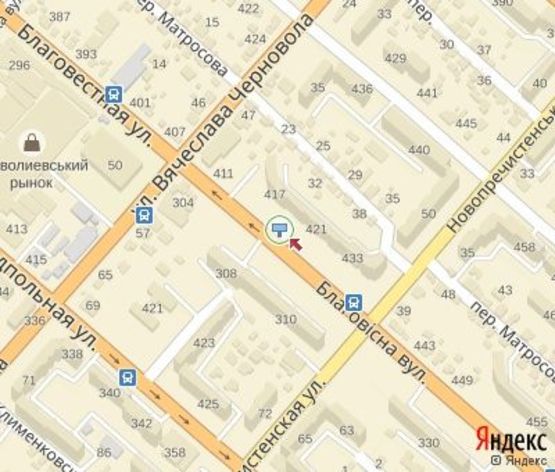 Схема рекламной плоскости по адресу Благовестная ул., 421  в центр Схема рекламной плоскости по адресу Благовестная ул., 421  в центр