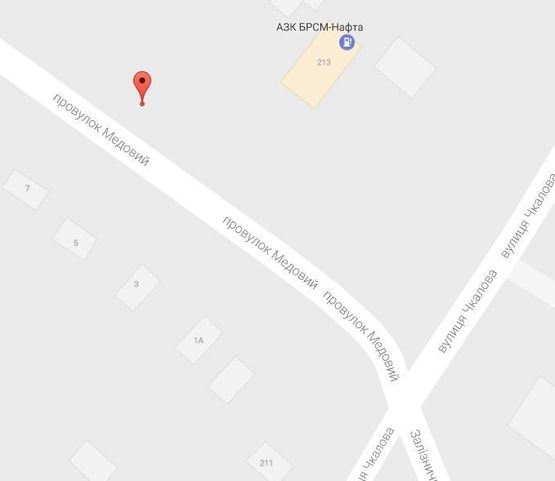 Схема рекламної площини за адресою переулок Медовый (переулок Постышева), 213, район АЗС и Кондитерской фабрики «Лукас»