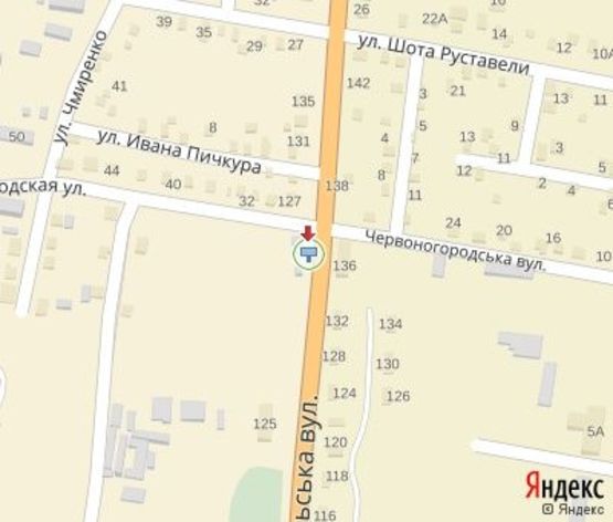 Схема рекламной плоскости по адресу Трипольская ул.  (возле дома №137)