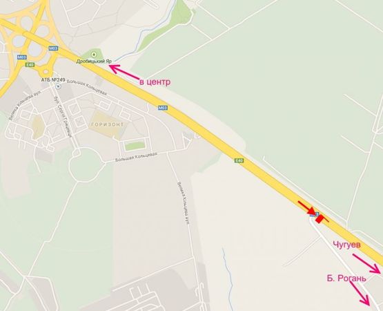 Схема рекламної площини за адресою Ростовская трасса-разделитель возле поворота на Б. Рогань (выезд из города) Схема рекламної площини за адресою Ростовская трасса-разделитель возле поворота на Б. Рогань (выезд из города)