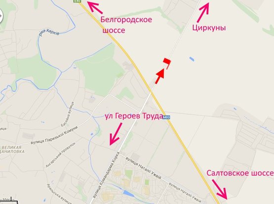 Схема рекламной плоскости по адресу К. Корка-окружная дорога-4- выезд из города в ст пос. Липцы, Циркуны