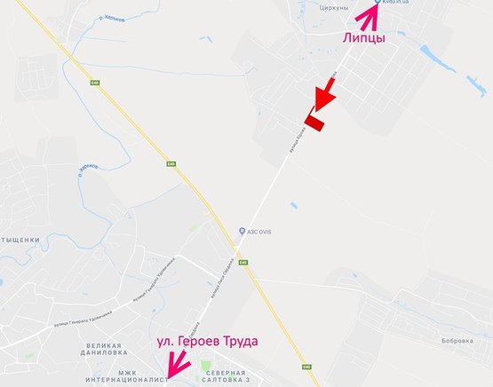 Схема рекламної площини за адресою ул. Леся Сердюка -окружная дорога-12- въезд в город со ст пос. Циркуны