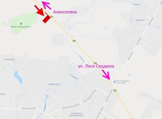 Схема рекламной плоскости по адресу Окружная дорога-497 км в ст. Салтовки Схема рекламной плоскости по адресу Окружная дорога-497 км в ст. Салтовки