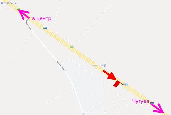 Схема рекламной плоскости по адресу Московский пр-т - Ростовская трасса - АЗС Аэлита-5-выезд из города