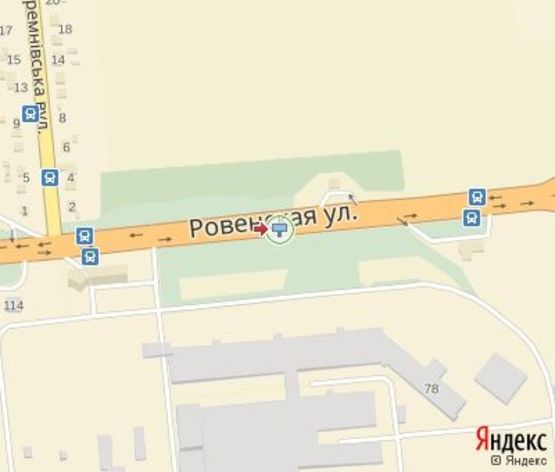 Схема рекламної площини за адресою Ровенская ул., (въезд в Луцк) (напротив АЗС "БРСМ",200 м. к АЗС "Укрпетроль")