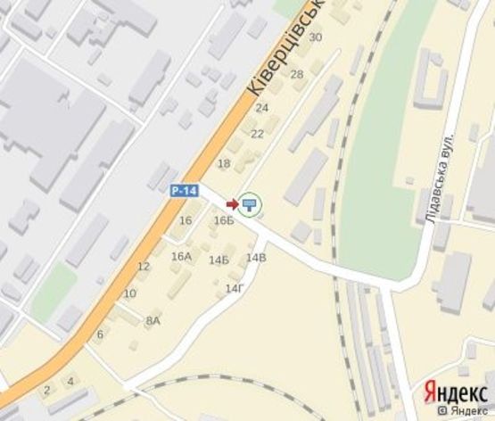 Схема рекламной плоскости по адресу Карпенко-Карого ул., (ж/д переезд)