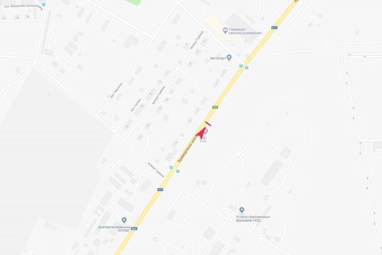 Схема рекламной плоскости по адресу Криворізьке шосе, 17 (АЗС "Avias")/Криворожское шоссе, 17 (АЗС "Avias"). Напротив военного городка Схема рекламной плоскости по адресу Криворізьке шосе, 17 (АЗС "Avias")/Криворожское шоссе, 17 (АЗС "Avias"). Напротив военного городка