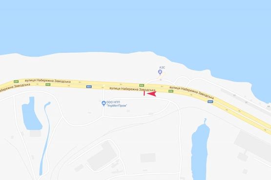 Схема рекламной плоскости по адресу вул. Набережна Заводська/Набережная Заводская, на стороне цементного з-да Схема рекламной плоскости по адресу вул. Набережна Заводська/Набережная Заводская, на стороне цементного з-да