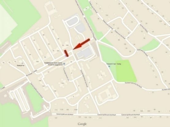 Схема рекламной плоскости по адресу ж/м Сокіл, магазин "АТБ-Маркет"/ж/м Сокол, магазин "АТБ-Маркет", ресторан Бакинский дворик