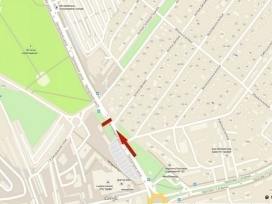 Схема рекламної площини за адресою Запорізьке шосе, МЖК "Зоряний", 6,2х3,2/Запорожское шоссе, МЖК "Зоряный", 6,2х3,2, ТЦ Дафи, МакДональдс