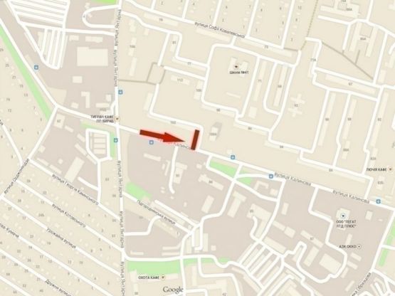 Схема рекламної площини за адресою вул. Калинова, 102/ул. Калиновая, 102 поток движения к пр.Газеты Правда