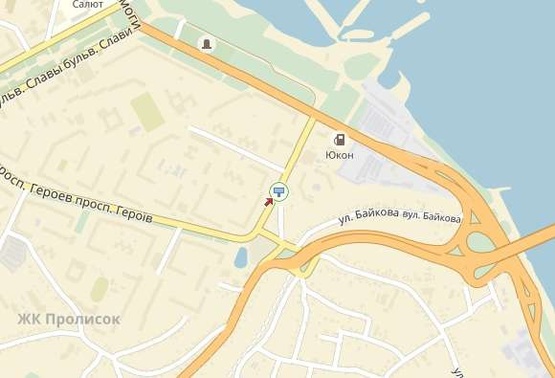 Схема рекламной плоскости по адресу пров. Добровольців, 6, до центру/пер. Добровольцев, 6, в центр Схема рекламной плоскости по адресу пров. Добровольців, 6, до центру/пер. Добровольцев, 6, в центр