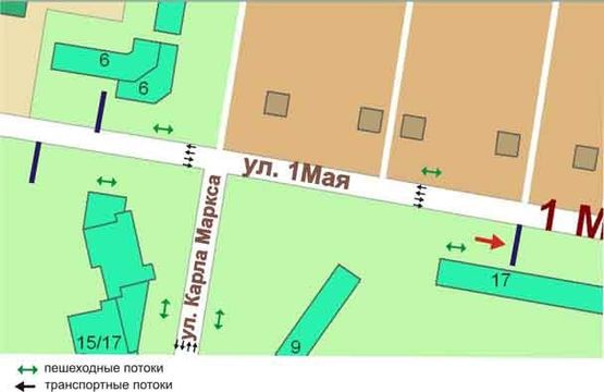 Схема рекламної площини за адресою ул.1Мая,17, №12-А