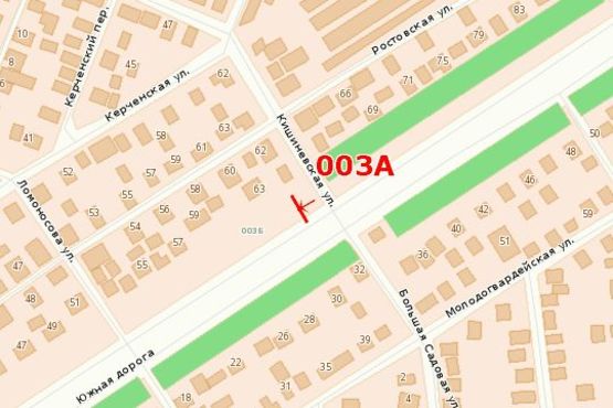 Схема рекламної площини за адресою Днепропетровская дор.,63