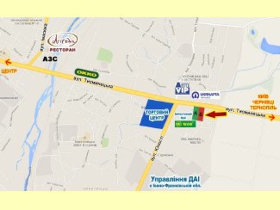 Схема рекламної площини за адресою Тисменецька №3 Схема рекламної площини за адресою Тисменецька №3