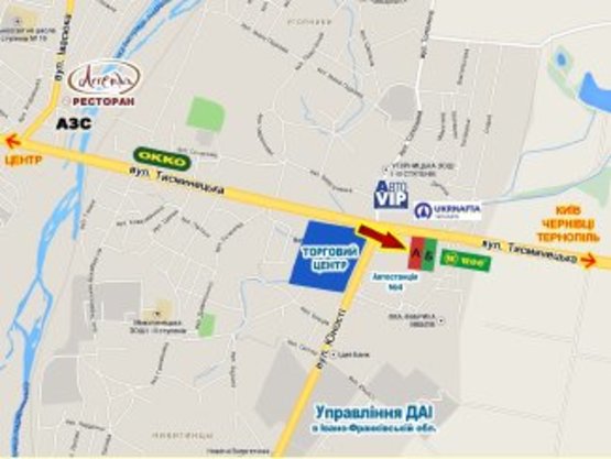 Схема рекламной плоскости по адресу Тисменецька-Юностi №1 Схема рекламной плоскости по адресу Тисменецька-Юностi №1