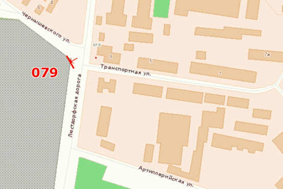 Схема рекламної площини за адресою Люстдорфская дор. (Красный крест)