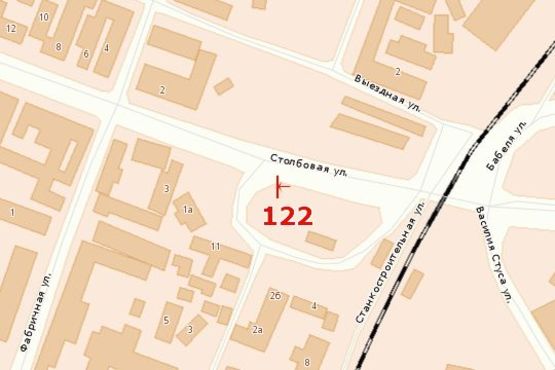 Схема рекламной плоскости по адресу ул. Столбовая / ул. Привозная