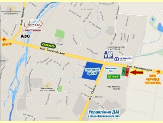 Схема рекламной плоскости по адресу Тисминецька АЗС WOC №2 Схема рекламной плоскости по адресу Тисминецька АЗС WOC №2