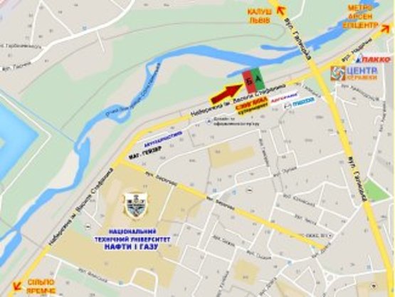 Схема рекламной плоскости по адресу Набережна     навпроти буд №8 Схема рекламной плоскости по адресу Набережна     навпроти буд №8
