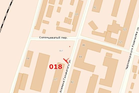 Схема рекламной плоскости по адресу ул. Атамана Головатого (АЗС "Свит") - 2