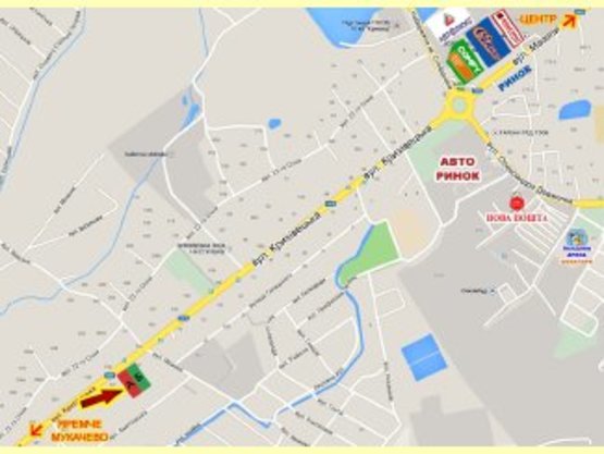 Схема рекламной плоскости по адресу Криховецька      (біля знаку Івано-Франківськ) №8