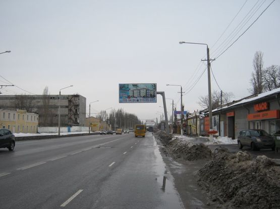 Схема рекламной плоскости по адресу Николаевская дорога, 221