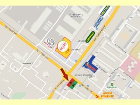 Схема рекламной плоскости по адресу Івасюка-Вовчинецька перехрестя Схема рекламной плоскости по адресу Івасюка-Вовчинецька перехрестя