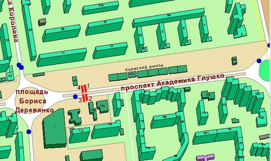 Схема рекламної площини за адресою пр-т Ак.Глушко -кинотеатр "Золотой Дюк" Чебурашка (на пл. Деревянко) Схема рекламної площини за адресою пр-т Ак.Глушко -кинотеатр "Золотой Дюк" Чебурашка (на пл. Деревянко)