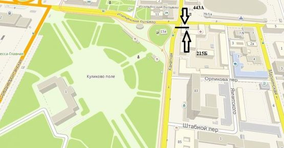 Схема рекламной плоскости по адресу ул. Канатная, 81 (гусак)