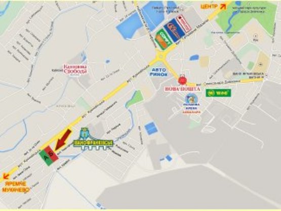 Схема рекламной плоскости по адресу Криховецька   виїзд з міста №5 Схема рекламной плоскости по адресу Криховецька   виїзд з міста №5