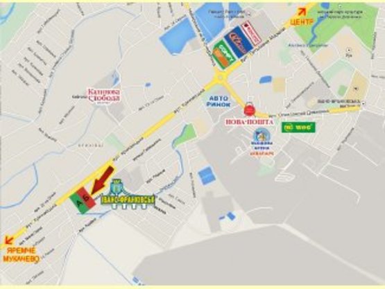 Схема рекламной плоскости по адресу Криховецька виїзд з міста №6