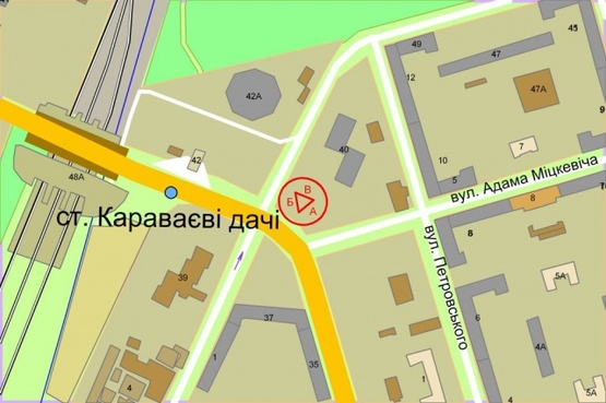 Схема рекламной плоскости по адресу Чоколовский бульвар, 40