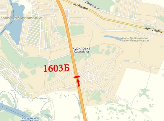 Схема рекламної площини за адресою мост на Левобер.часть города, направление из центр Схема рекламної площини за адресою мост на Левобер.часть города, направление из центр