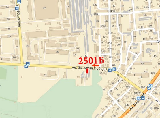 Схема рекламной плоскости по адресу ул.30-летия Победы Схема рекламной плоскости по адресу ул.30-летия Победы
