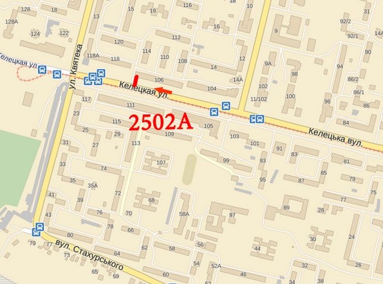 Схема рекламной плоскости по адресу ул.Келецкая, 106 Схема рекламной плоскости по адресу ул.Келецкая, 106