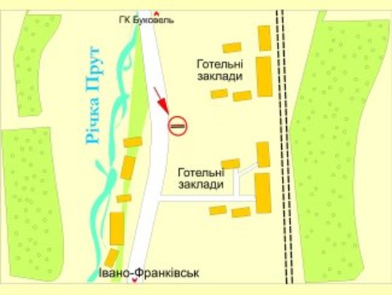 Схема рекламной плоскости по адресу с.Микуличин ст.Б Схема рекламной плоскости по адресу с.Микуличин ст.Б