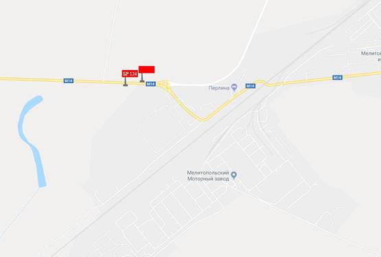 Схема рекламной плоскости по адресу Трасса Мелитополь -  Одесса (500м) правый Схема рекламной плоскости по адресу Трасса Мелитополь -  Одесса (500м) правый