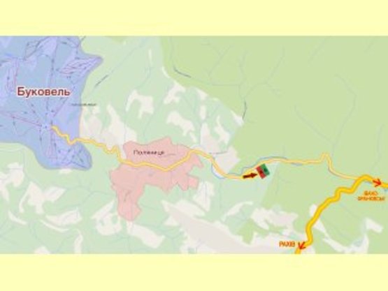 Схема рекламной плоскости по адресу перед котеджним містечком "Ялівець" Схема рекламной плоскости по адресу перед котеджним містечком "Ялівець"
