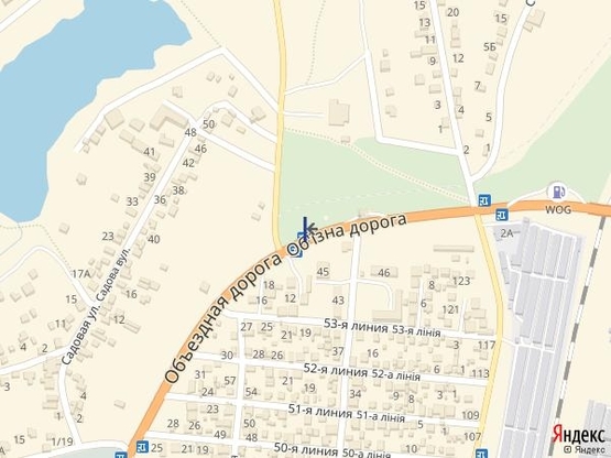 Схема рекламной плоскости по адресу Объезд г.Одессы 4+000 А