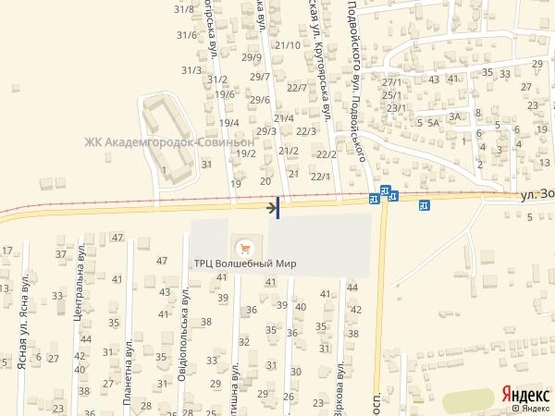 Схема рекламної площини за адресою Совиньон- проспект Свободы ( Таврия В) 7А