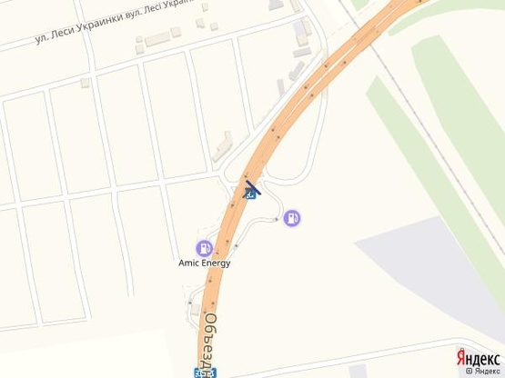 Схема рекламной плоскости по адресу Объезд г.Одесса 20+250 А Схема рекламной плоскости по адресу Объезд г.Одесса 20+250 А