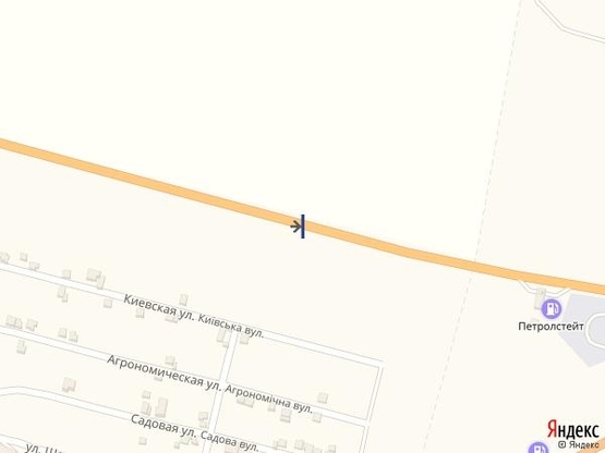 Схема рекламной плоскости по адресу Одесса - Кучурган 11+800