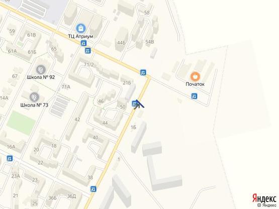 Схема рекламной плоскости по адресу Сахарова, 1Б (АТБ) сторона А