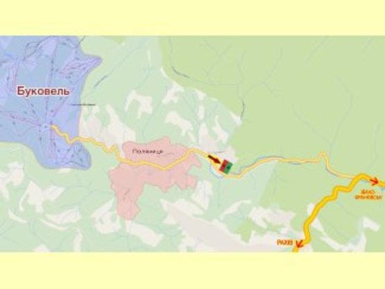 Схема рекламной плоскости по адресу перед с.Паляниця Схема рекламной плоскости по адресу перед с.Паляниця