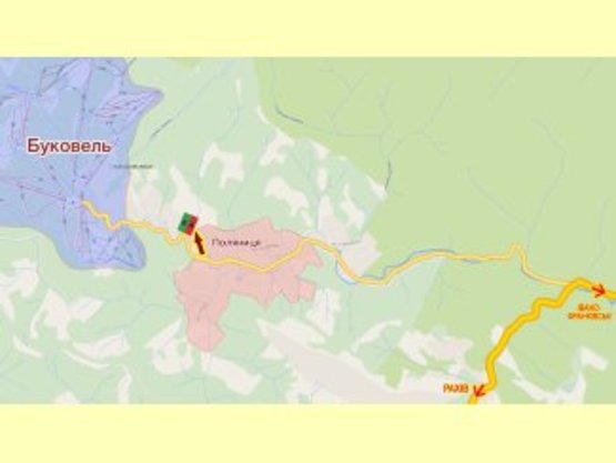 Схема рекламной плоскости по адресу с.Паляниця №3 Схема рекламной плоскости по адресу с.Паляниця №3