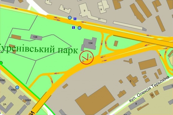 Схема рекламной плоскости по адресу Елены Телиги ул. (Куреневский парк, концерт холл "Freedom") Схема рекламной плоскости по адресу Елены Телиги ул. (Куреневский парк, концерт холл "Freedom")