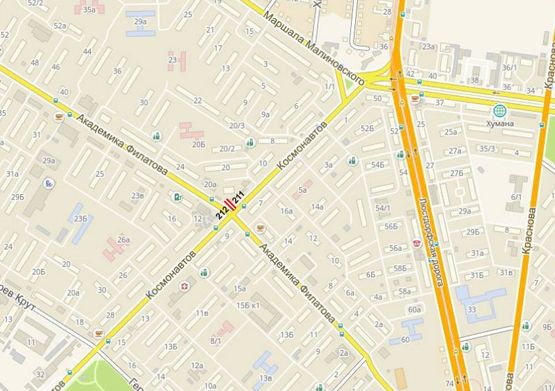 Схема рекламной плоскости по адресу ул. Космонавтов - ул. Филатова (А), на светофоре Схема рекламной плоскости по адресу ул. Космонавтов - ул. Филатова (А), на светофоре