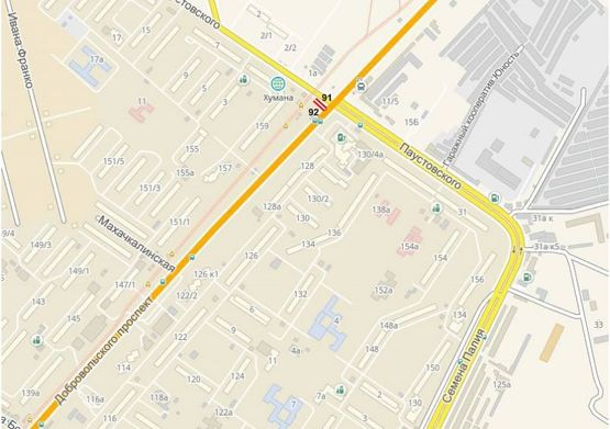 Схема рекламной плоскости по адресу ул. Добровольского, 159 - ул. Паустовского (А) Схема рекламной плоскости по адресу ул. Добровольского, 159 - ул. Паустовского (А)