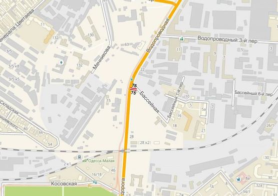 Схема рекламной плоскости по адресу ул.Водопроводная - пер.Бассейный (А), в центр Схема рекламной плоскости по адресу ул.Водопроводная - пер.Бассейный (А), в центр